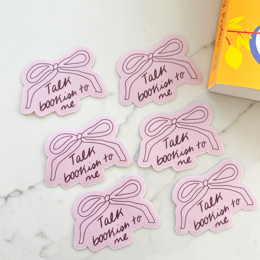 Talk Bookish To Me Sticker