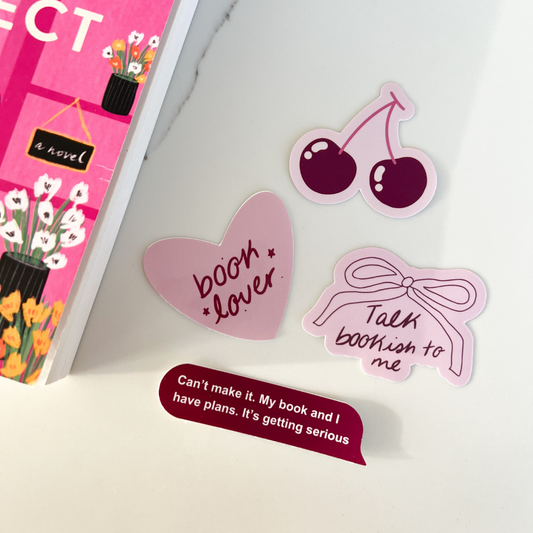 Book Lover Sticker Bundle Set of 4