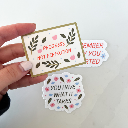 Motivational Sticker Set of 3