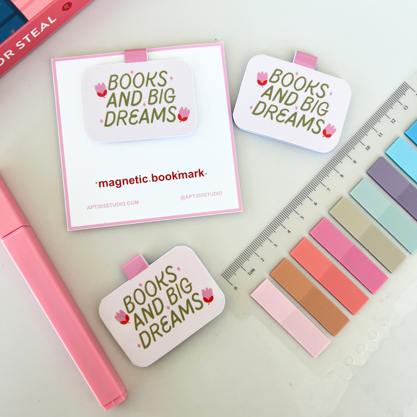Books and Big Dreams Magnetic Bookmark