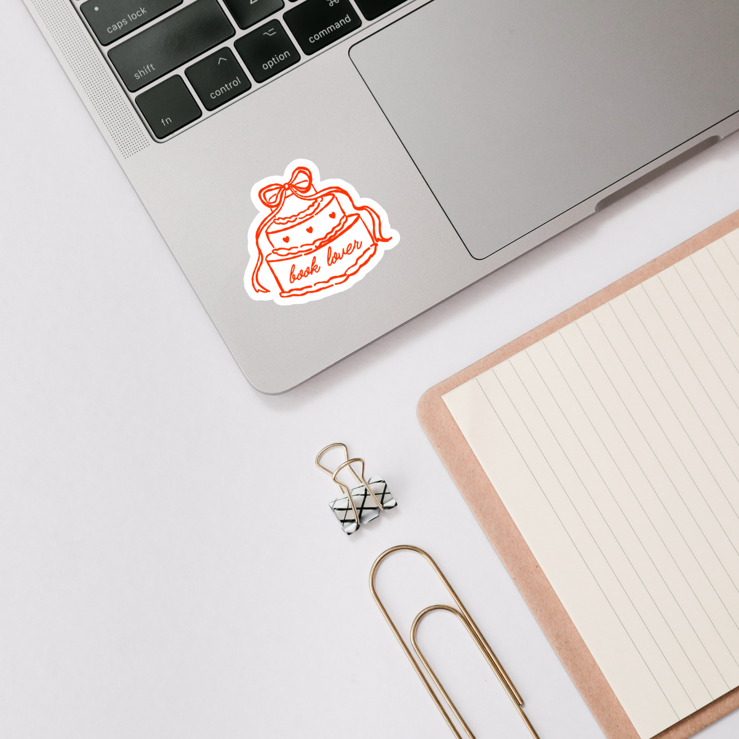 Book Lover Cake Sticker