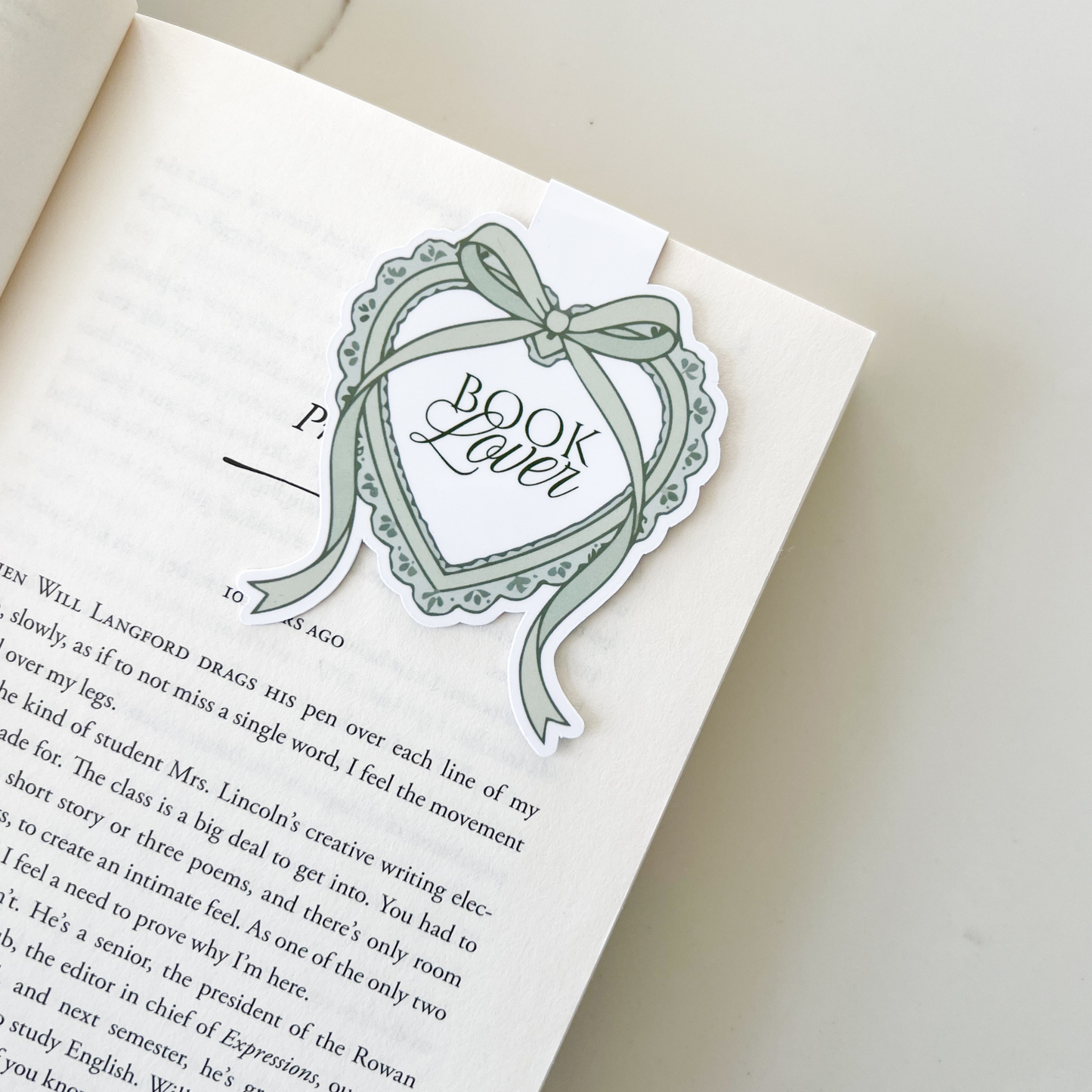 Coquette Heart Magnetic Bookmark