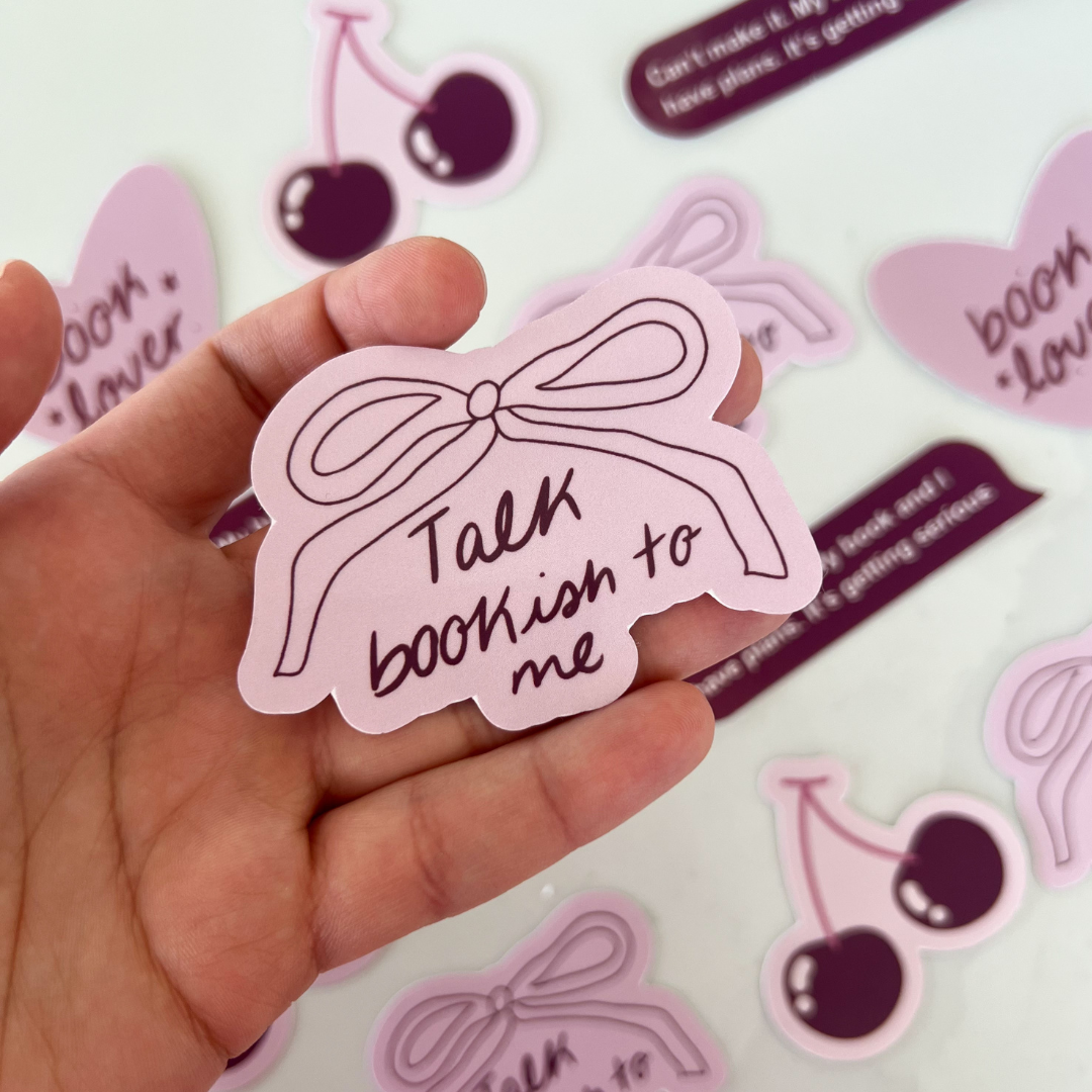 Talk Bookish To Me Sticker