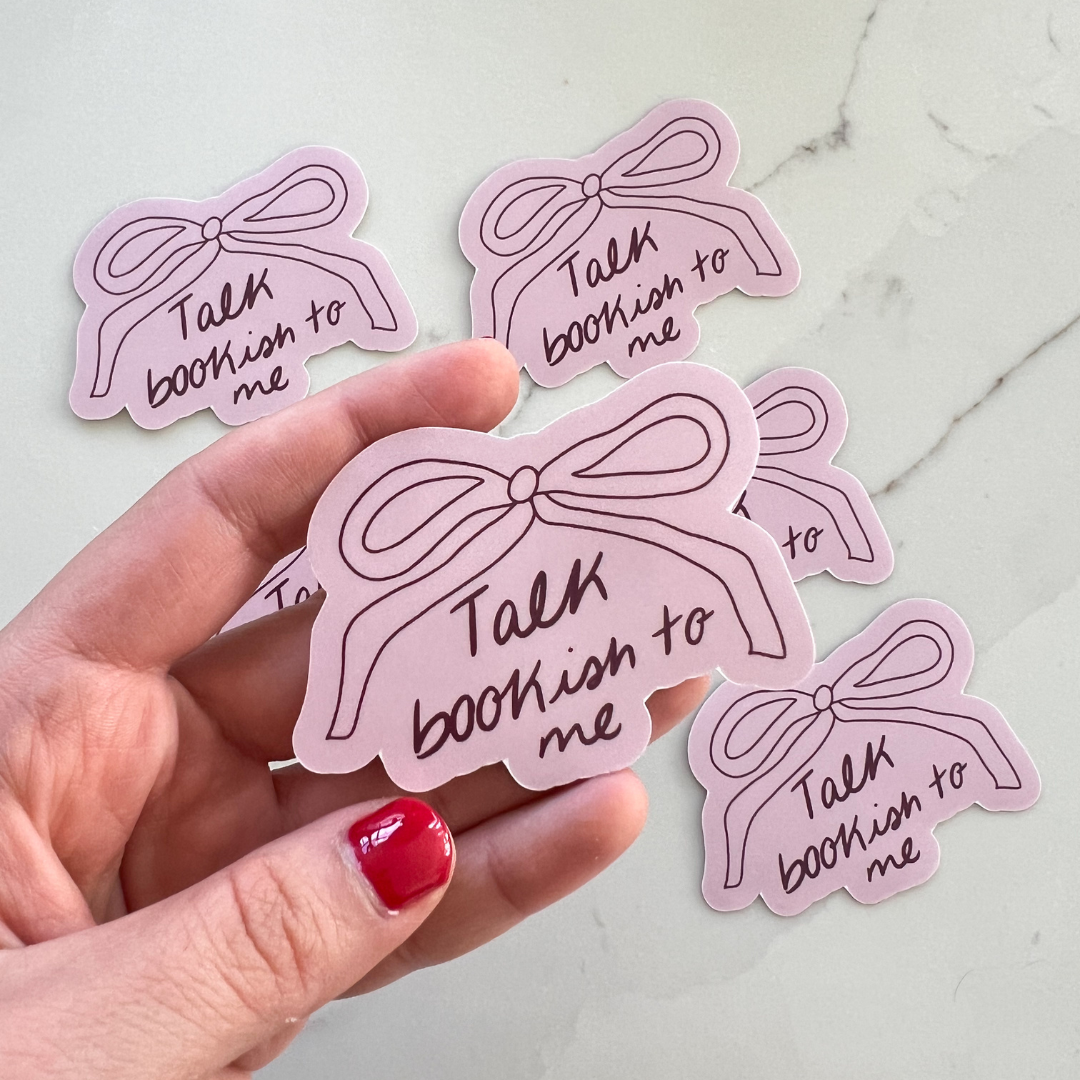 Talk Bookish To Me Sticker