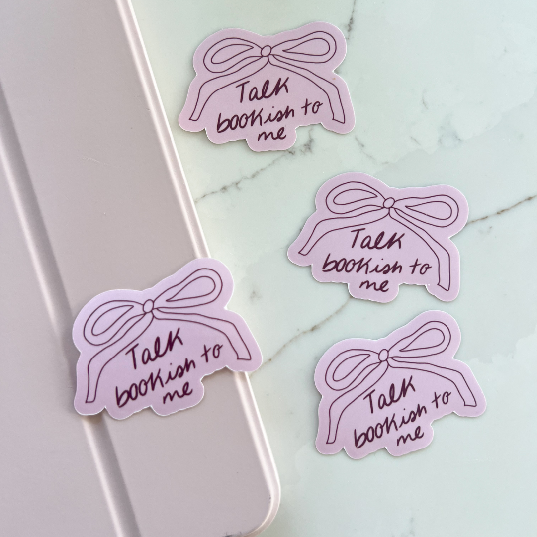 Talk Bookish To Me Sticker