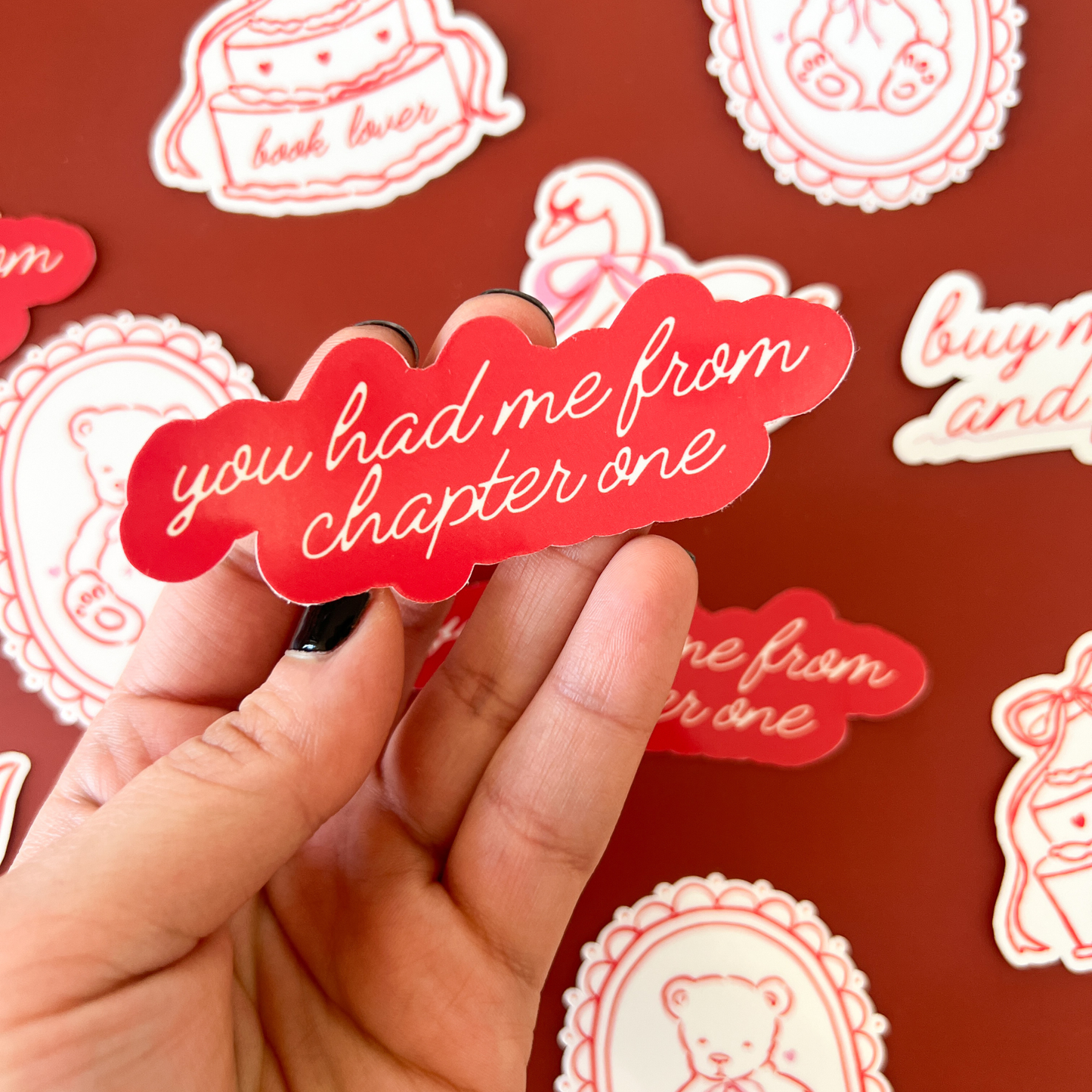 Valentine's Day Bookish Sticker Set