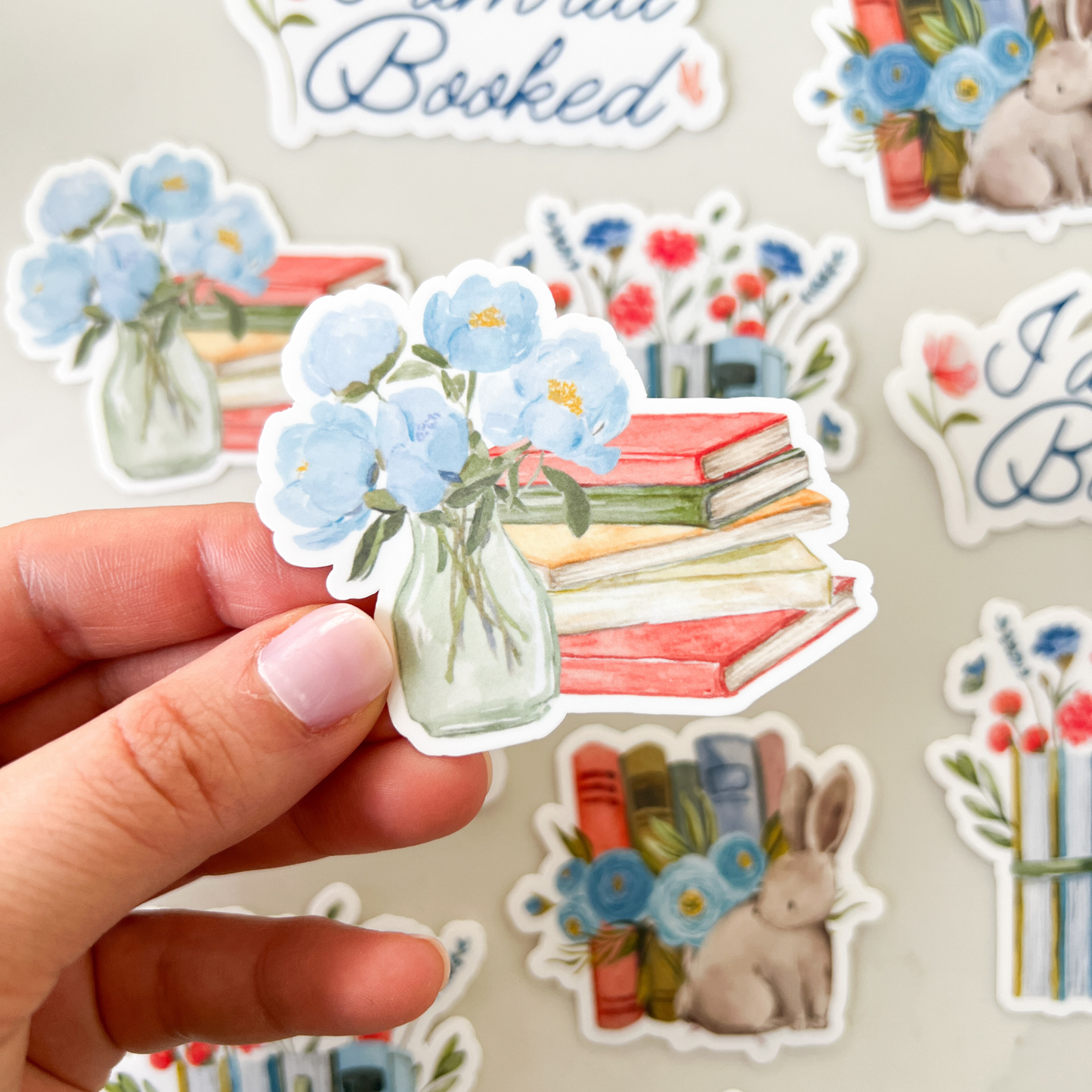 Spring Bookish Stickers Set