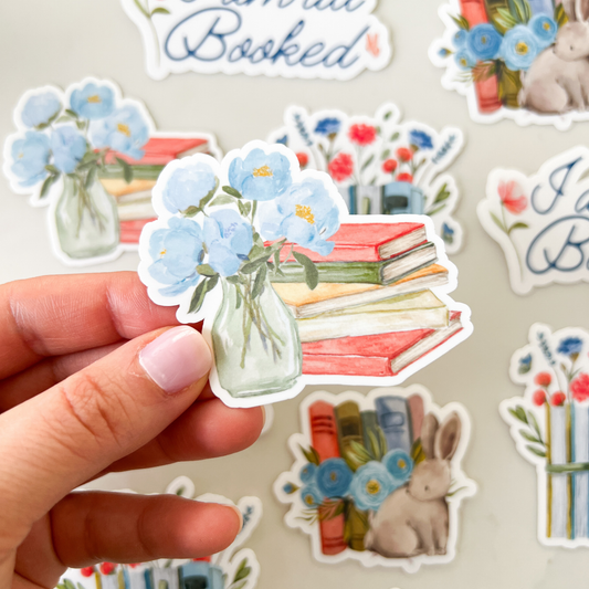 Spring Bookish Stickers Set