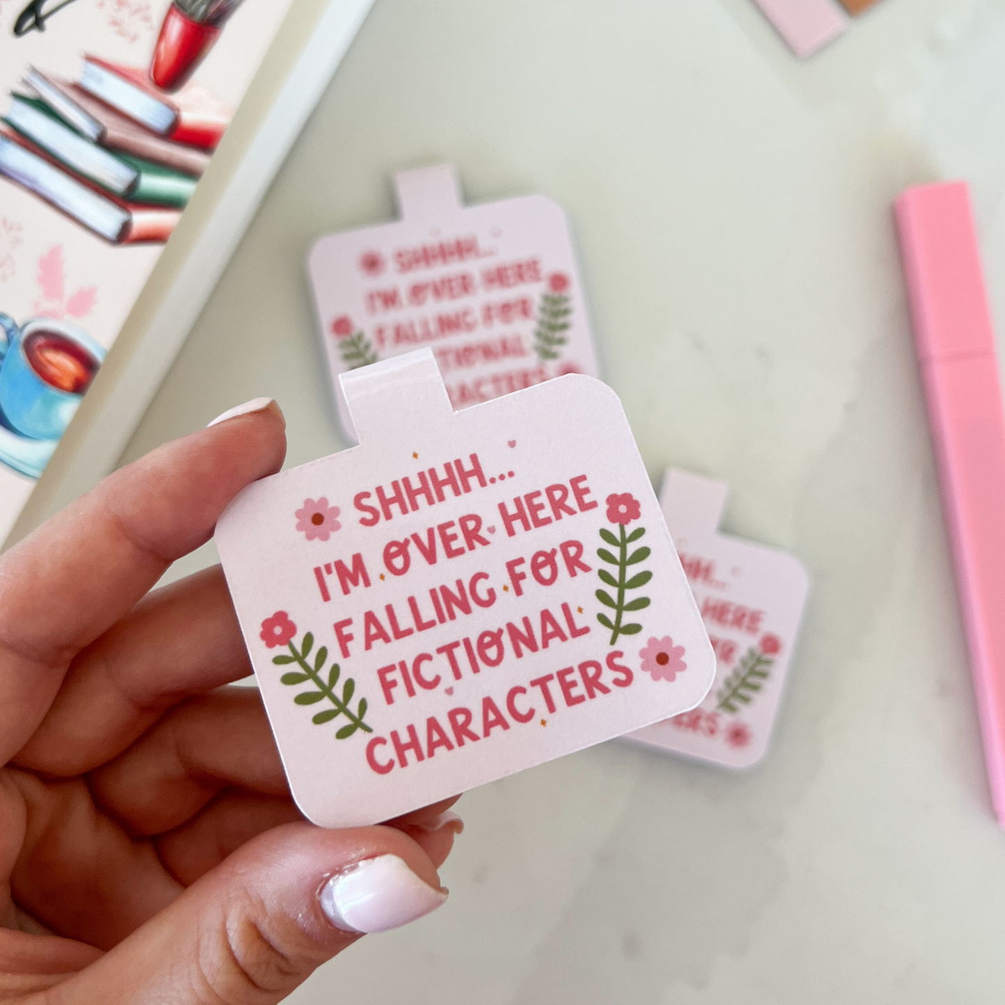 Falling for Fictional Characters Magnetic Bookmarks