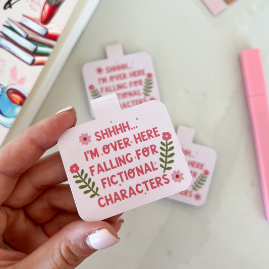 Falling for Fictional Characters Magnetic Bookmarks