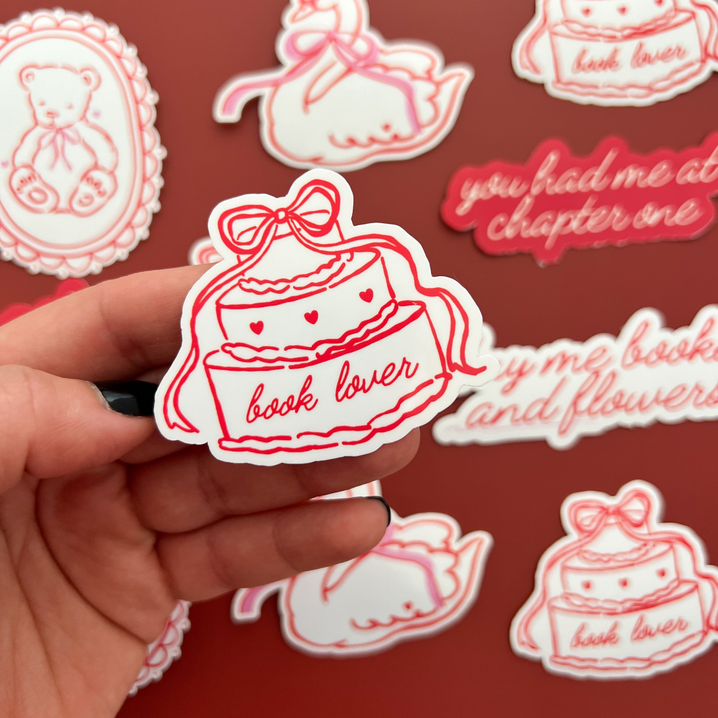 Valentine's Day Bookish Sticker Set