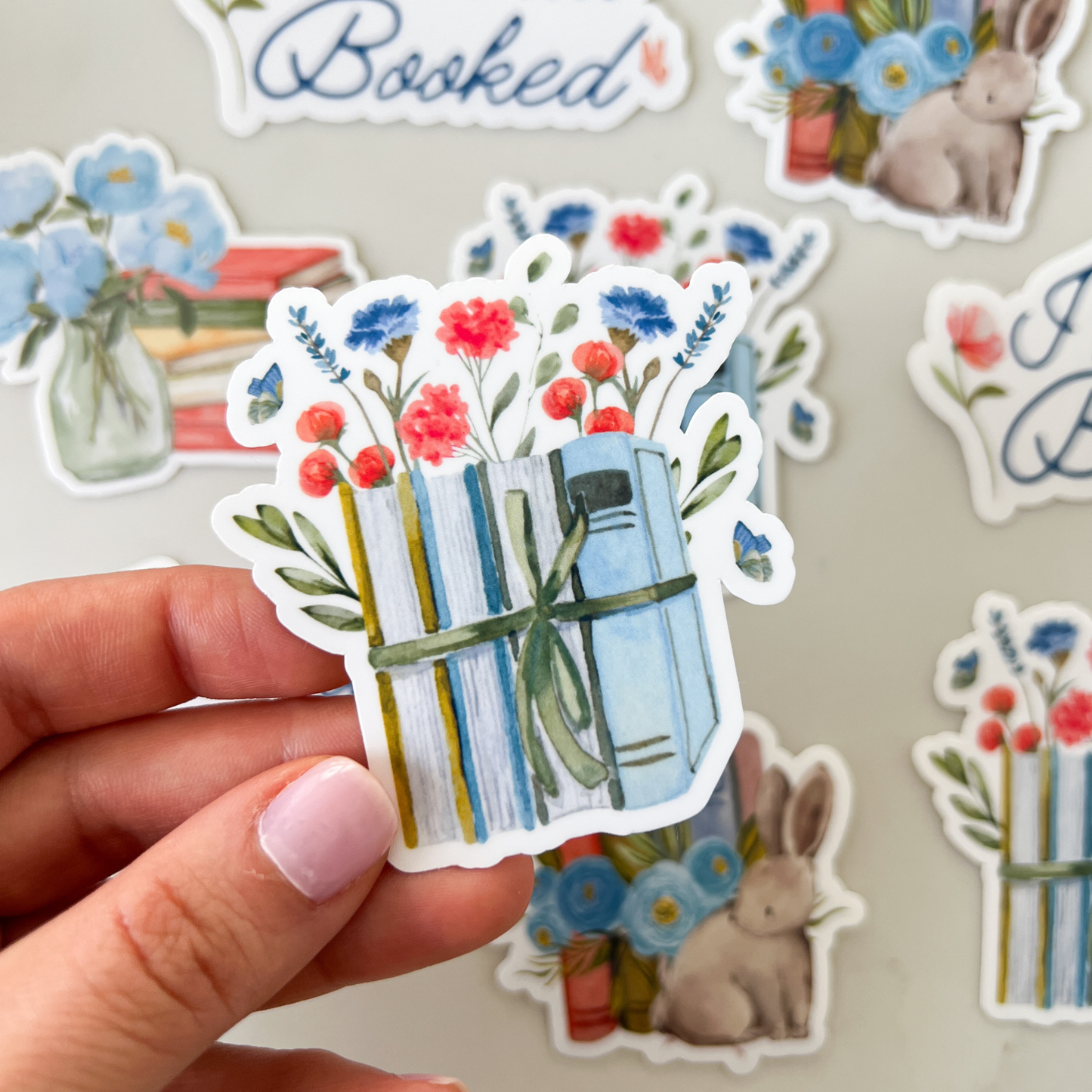 Spring Bookish Stickers Set