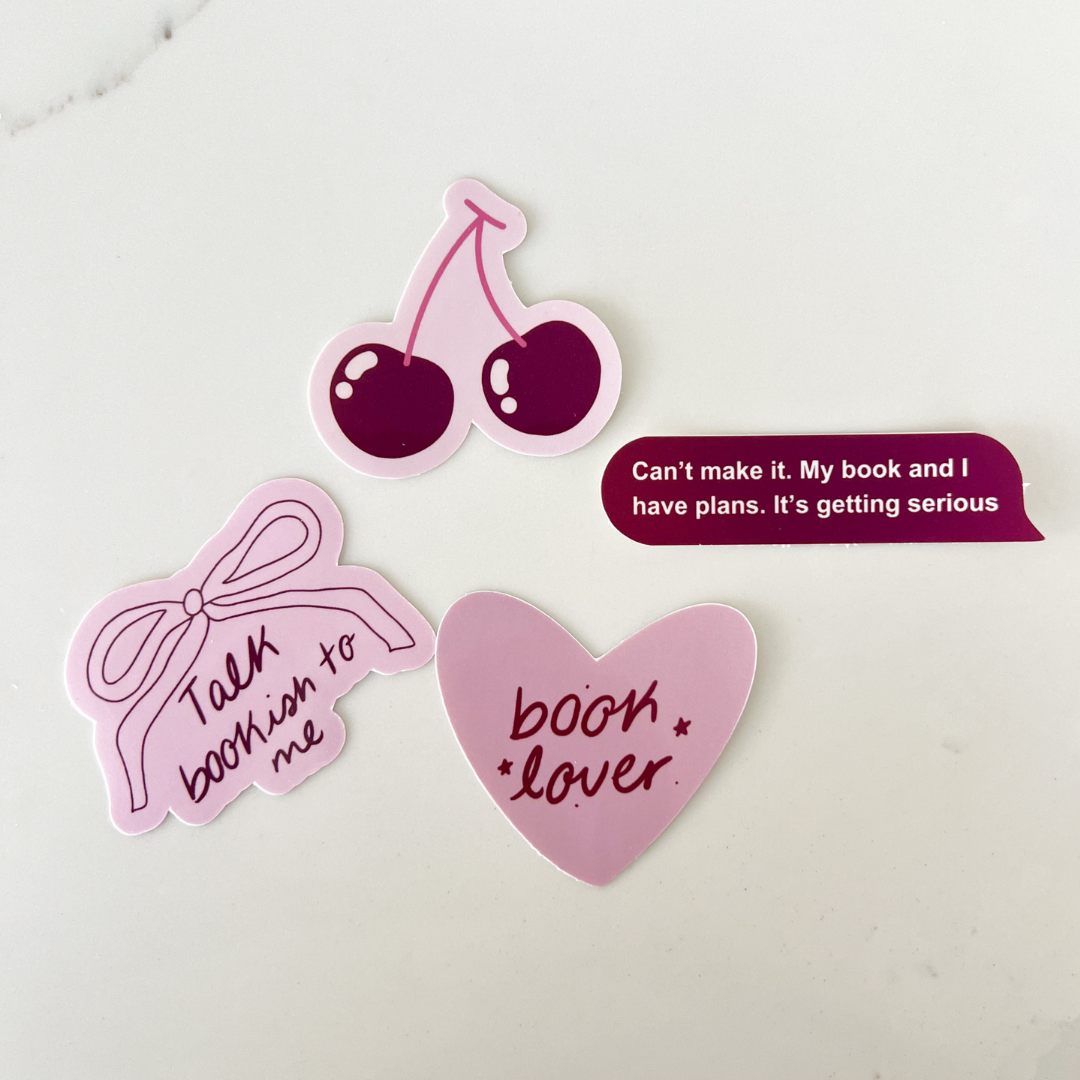 Book Lover Sticker Bundle Set of 4