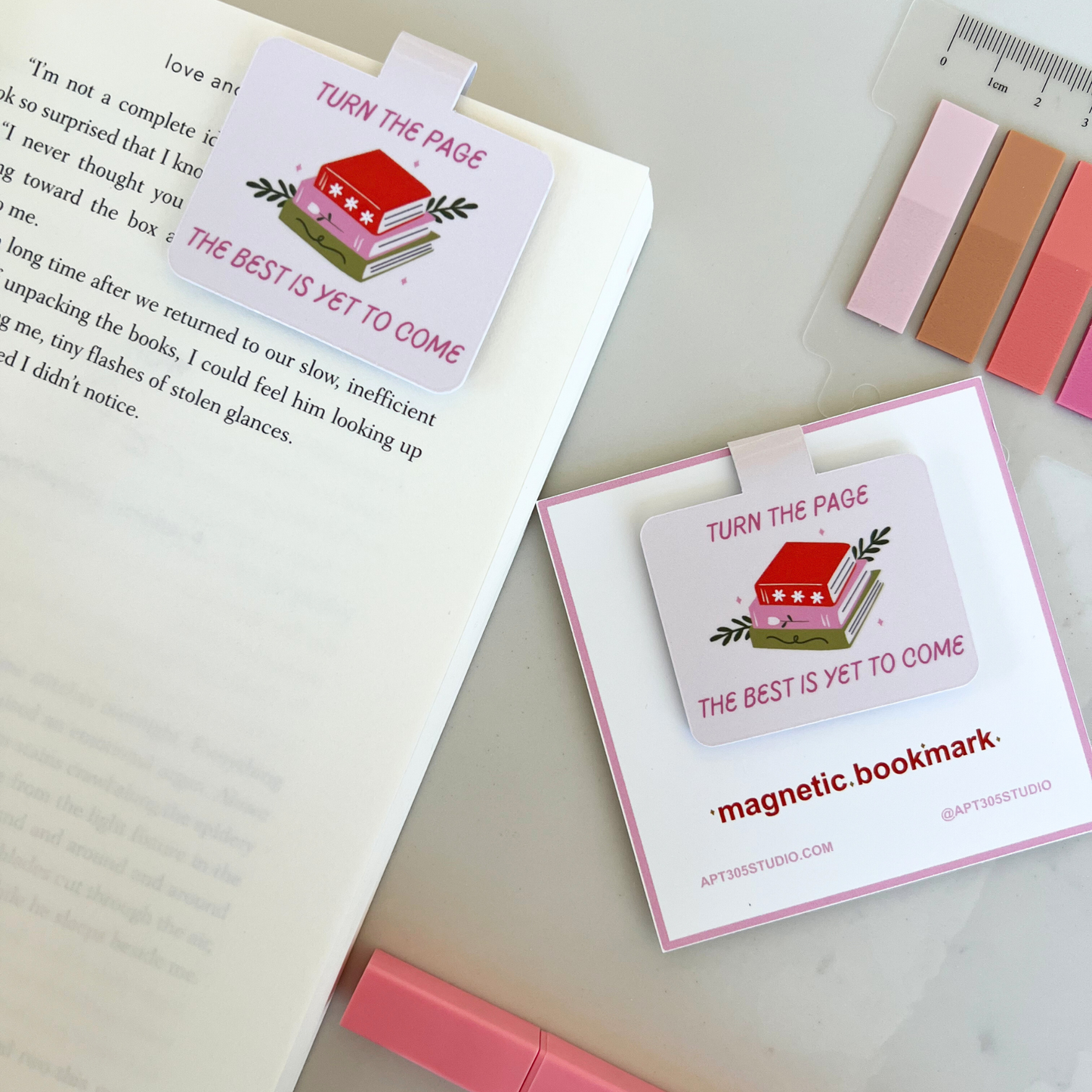 Turn the Page, the Best is Yet to Come Magnetic Bookmark