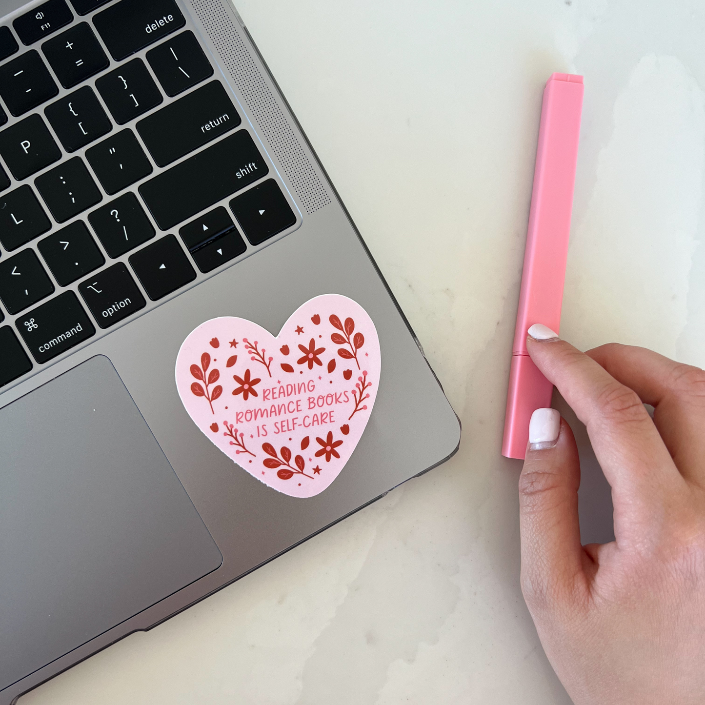 Reading Romance Books is Self-Care Sticker