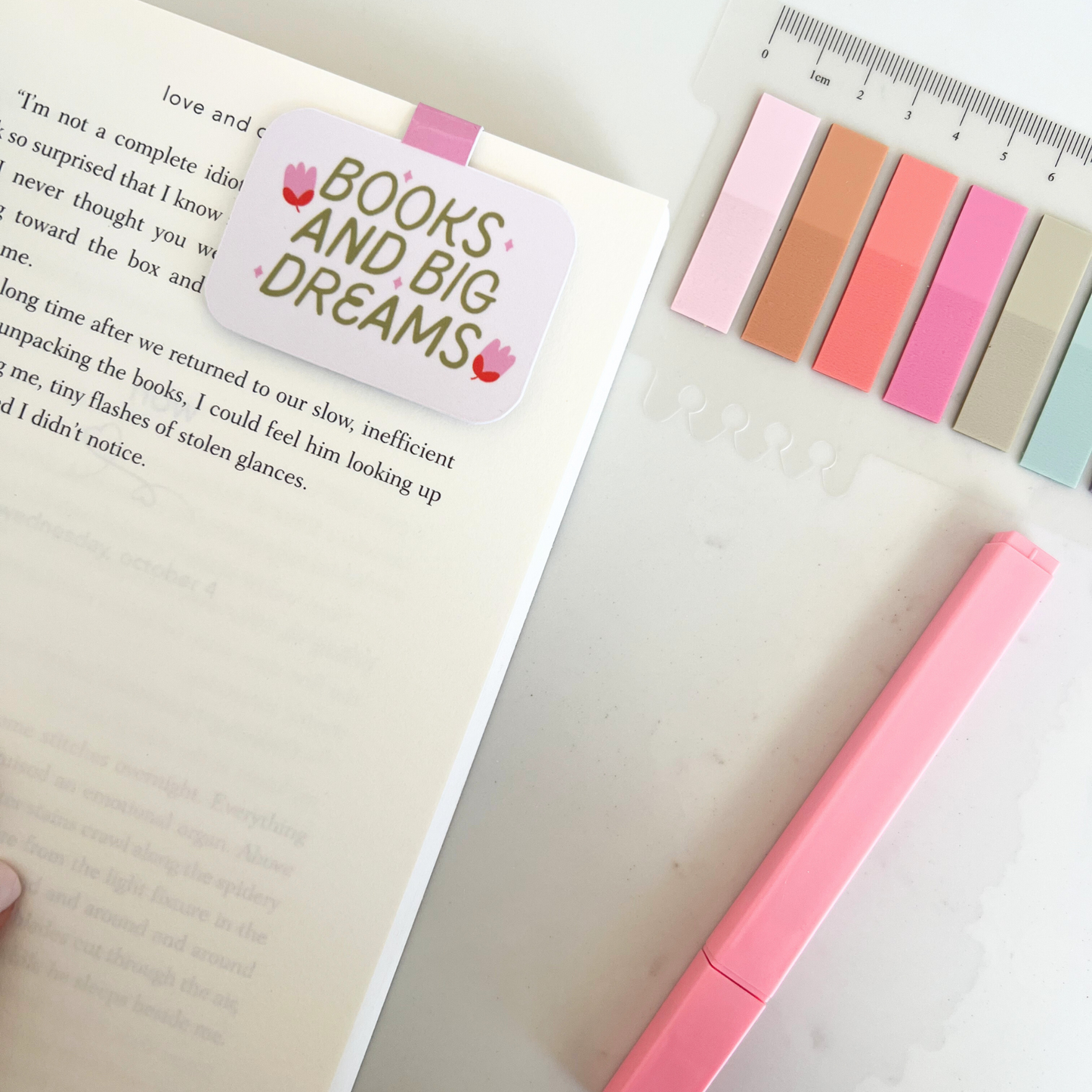 Books and Big Dreams Magnetic Bookmark