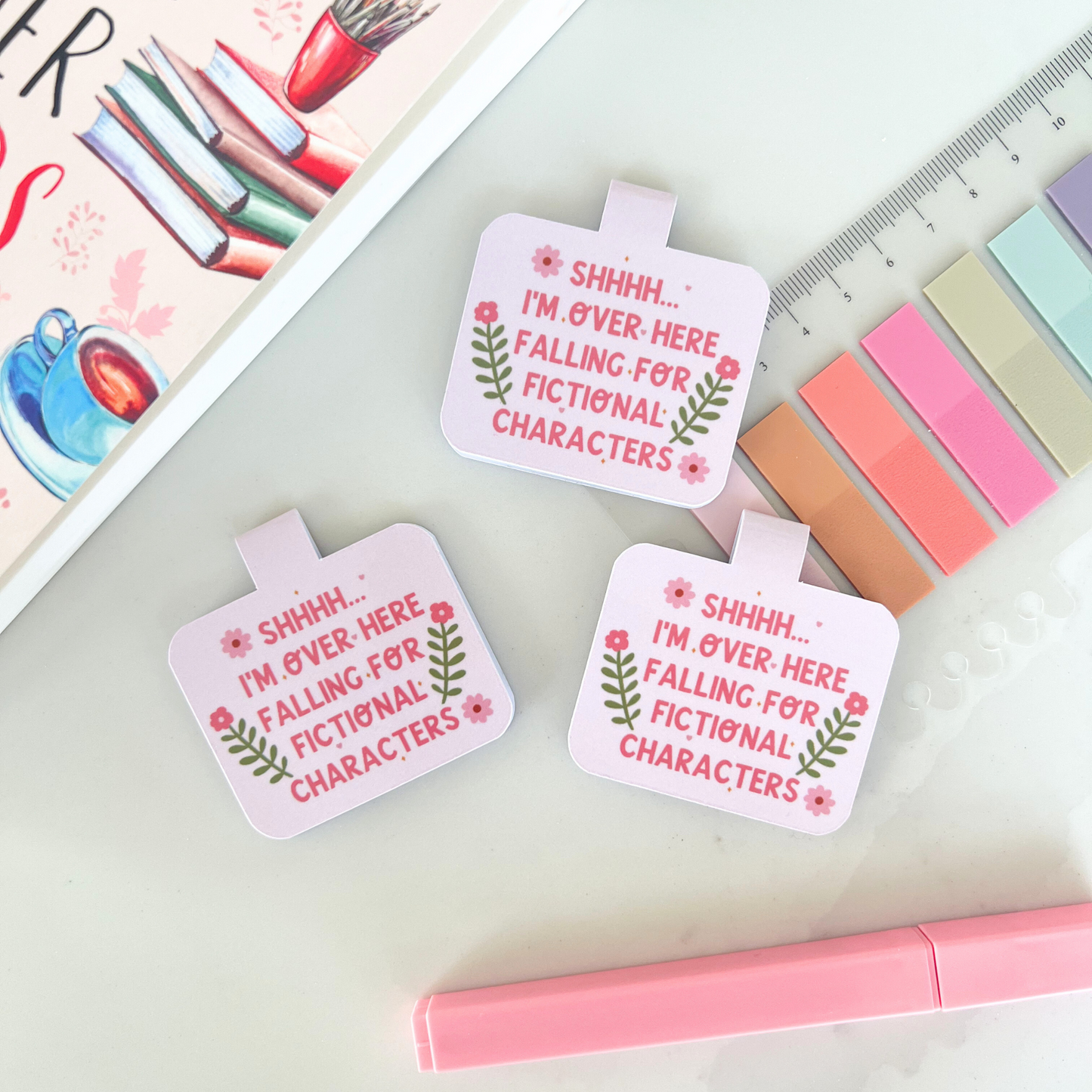 Falling for Fictional Characters Magnetic Bookmarks