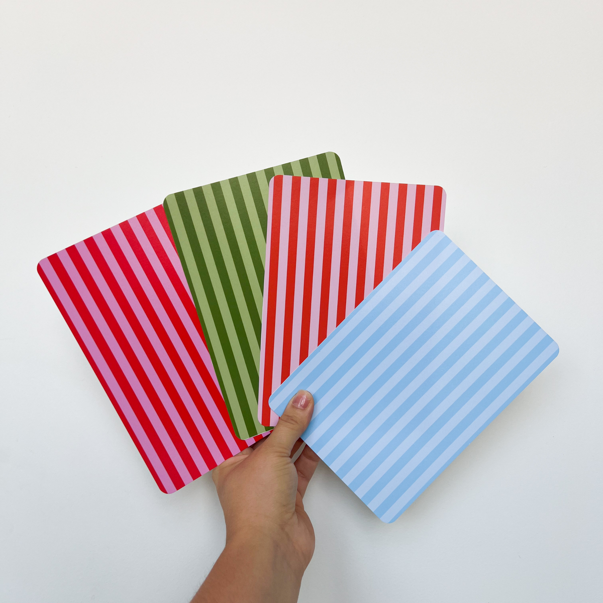 Colorful Striped E-Reader Inserts for Kindle