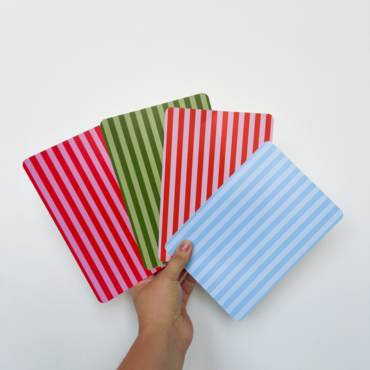 Colorful Striped E-Reader Inserts for Kindle