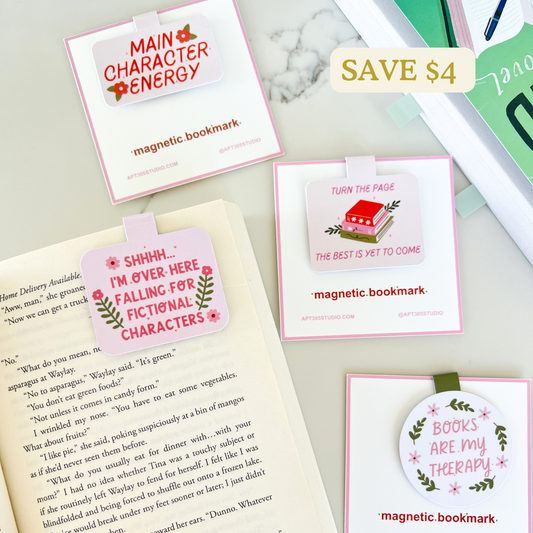 Bookish Magnetic Bookmark Set of 4