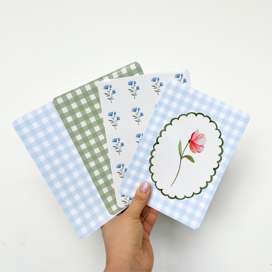 Spring Gingham Kindle Inserts