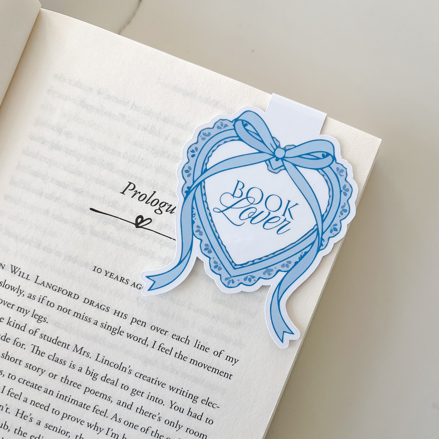 Coquette Heart Magnetic Bookmark
