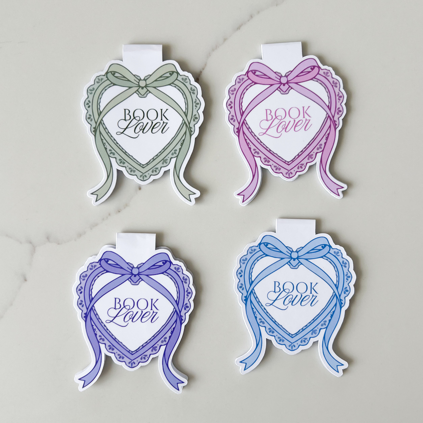Coquette Heart Magnetic Bookmark