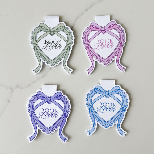 Coquette Heart Magnetic Bookmark