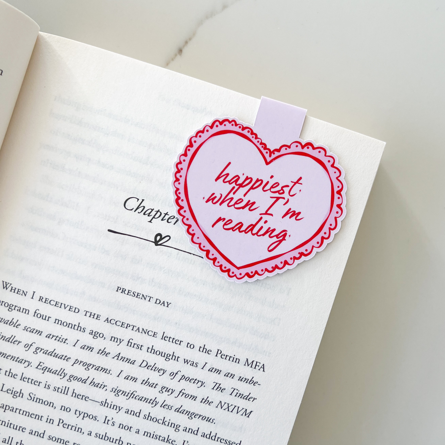 Happiest When I'm Reading Magnetic Bookmark