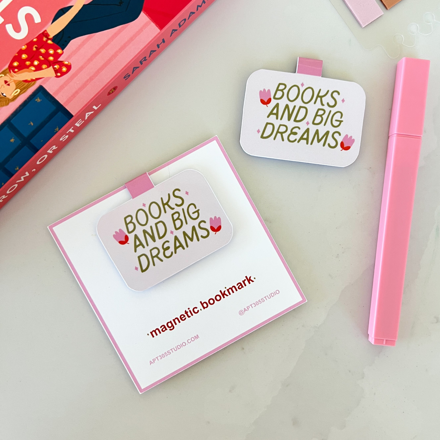 Books and Big Dreams Magnetic Bookmark