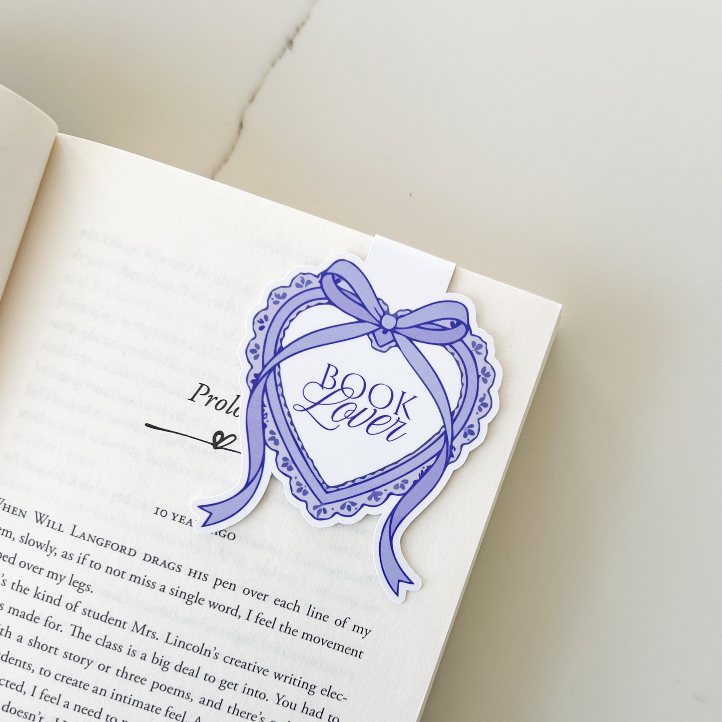 Coquette Heart Magnetic Bookmark