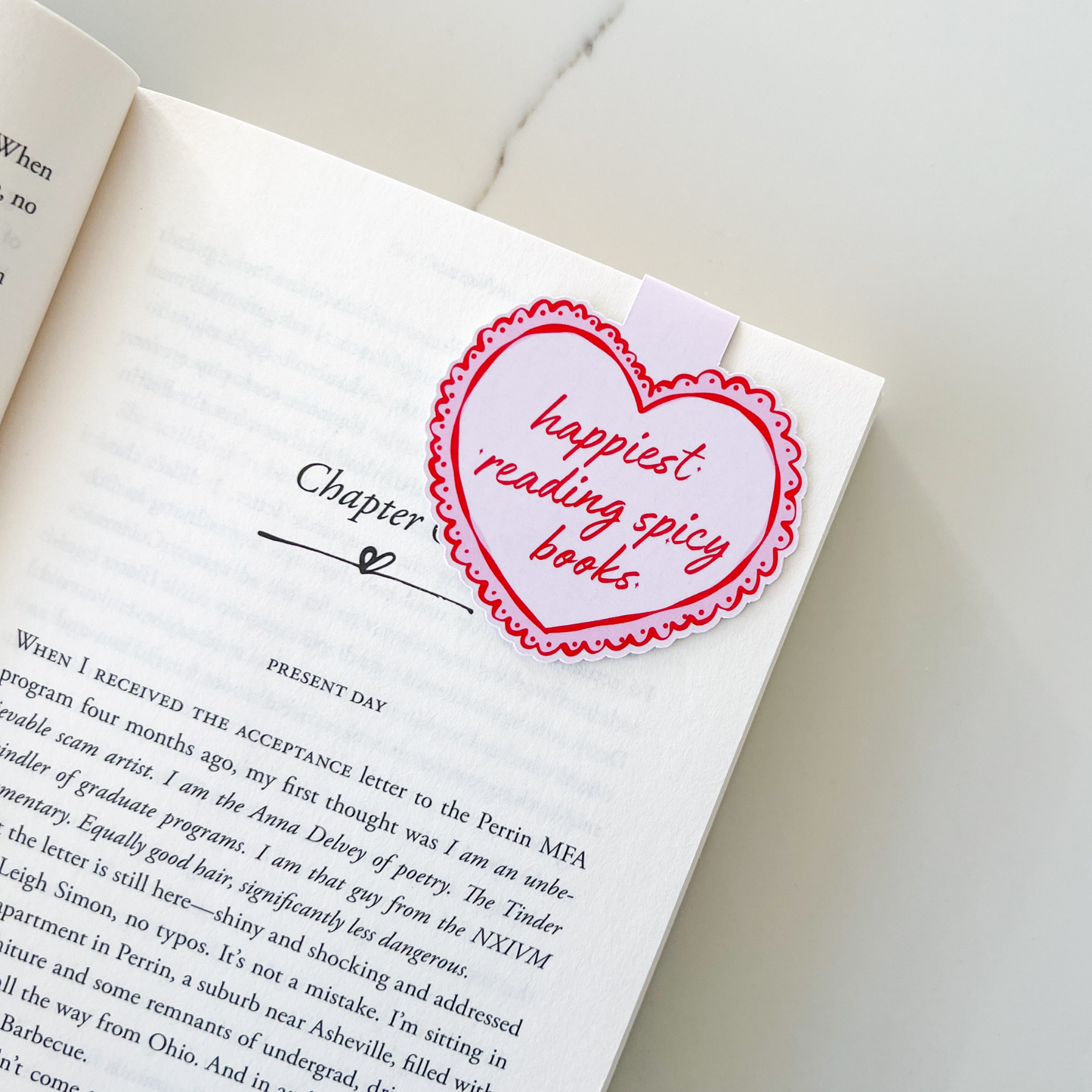 Happiest Reading Spicy Books Funny Magnetic Bookmark